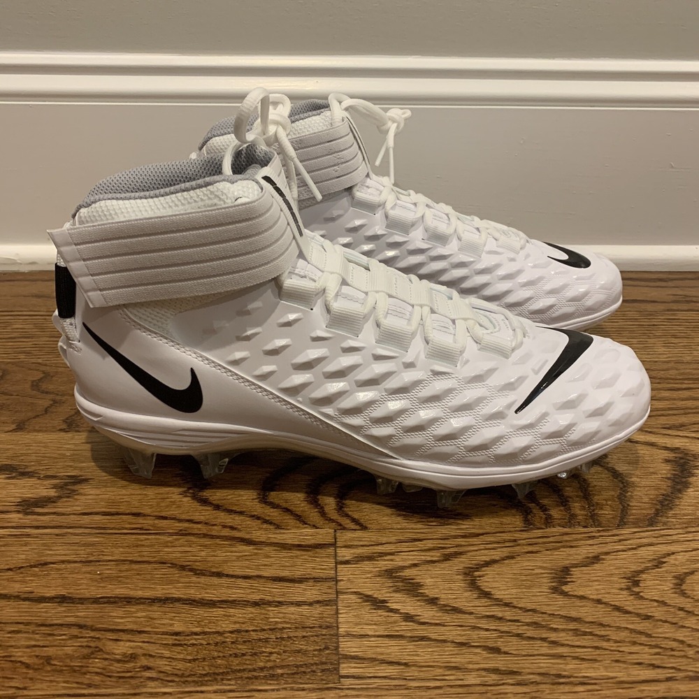 Nike Force Savage Pro 2 Black White Football Cleats Men's Size 10.5 AH4000-100